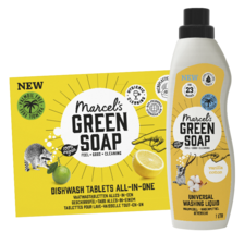Marcel’s Green Soap afwasmiddel, vaatwastabletten, wasmiddel of wasverzachter
